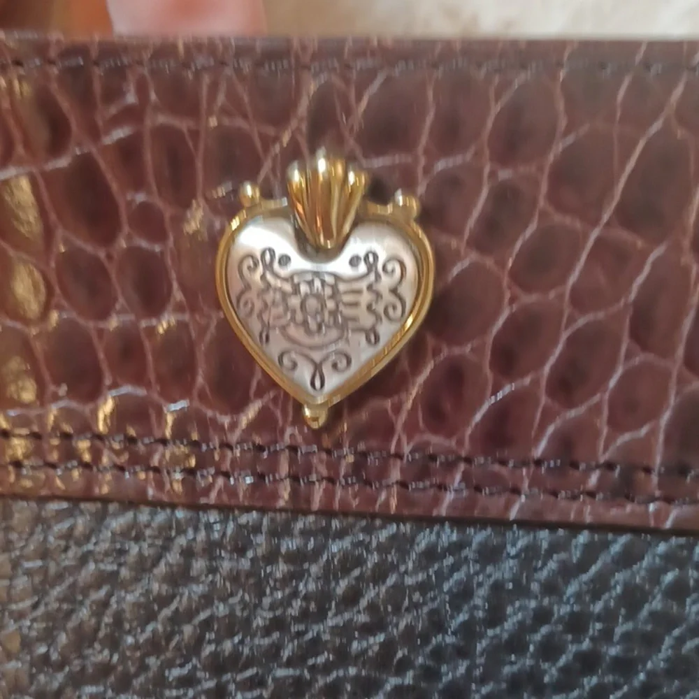 Brighton Black/Brown Crossbody Purse